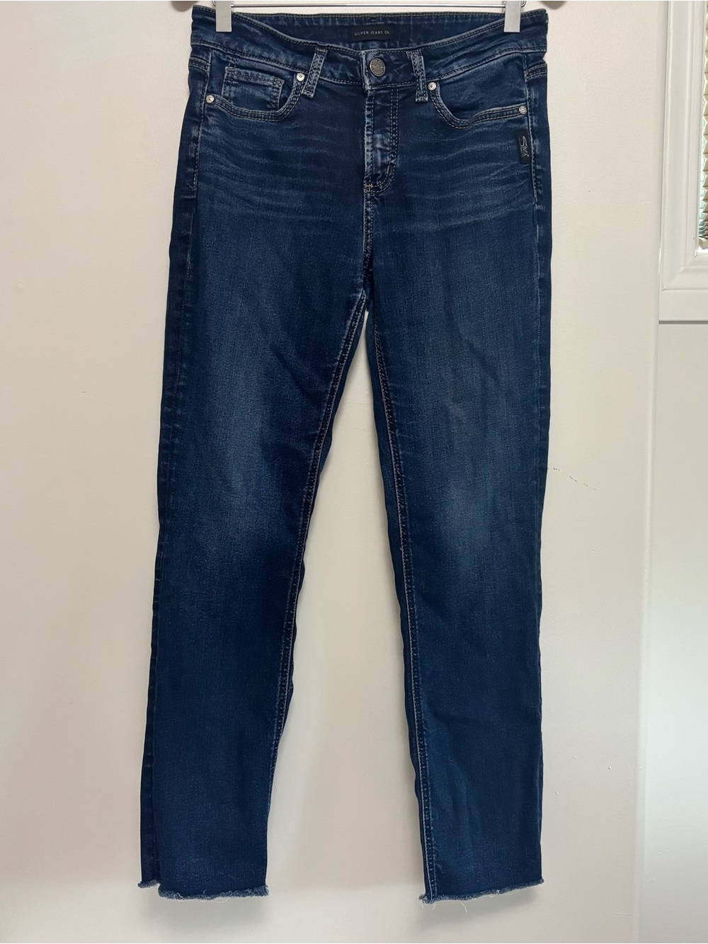 Silver Jeans Dark Indigo Straight-Leg Jeans